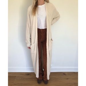 House of Harlow 1960 Long Cream Cardigan XS S M